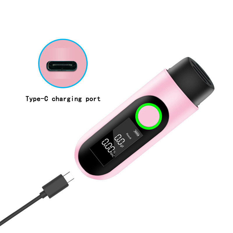 High Precision Breathalyzer Breath Alcohol Monitor Tester Digital For Police